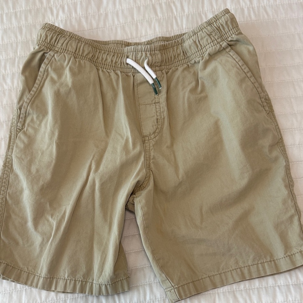 Cat & Jack Khaki Elastic Waist with Drawstring Shorts. Boys L (10/12)